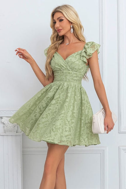 Robe Chic Flore Verte - gallery 1