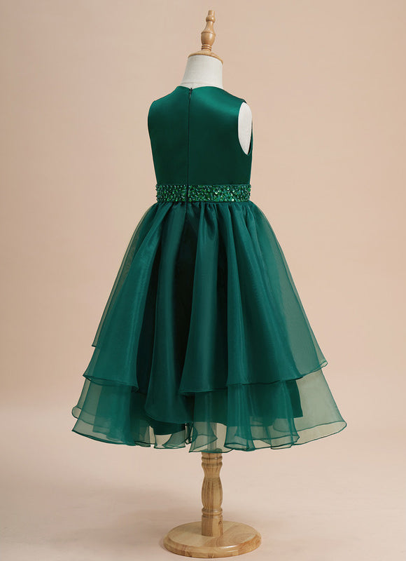 Robe Chic Verte Avec Paillettes - gallery 4