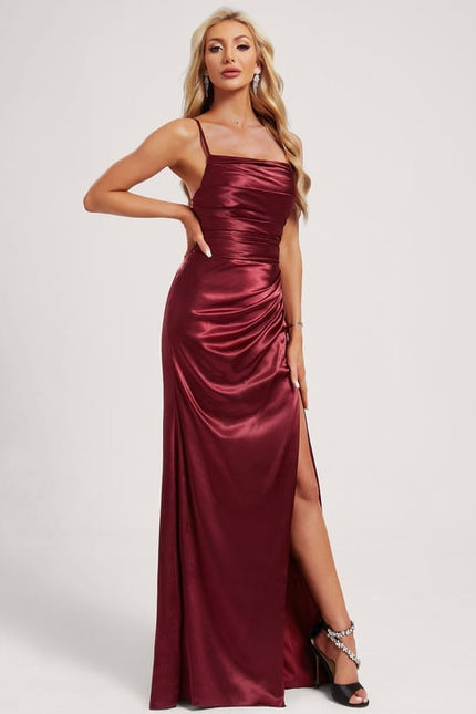 Robe Chic Satinée Longue - gallery 2