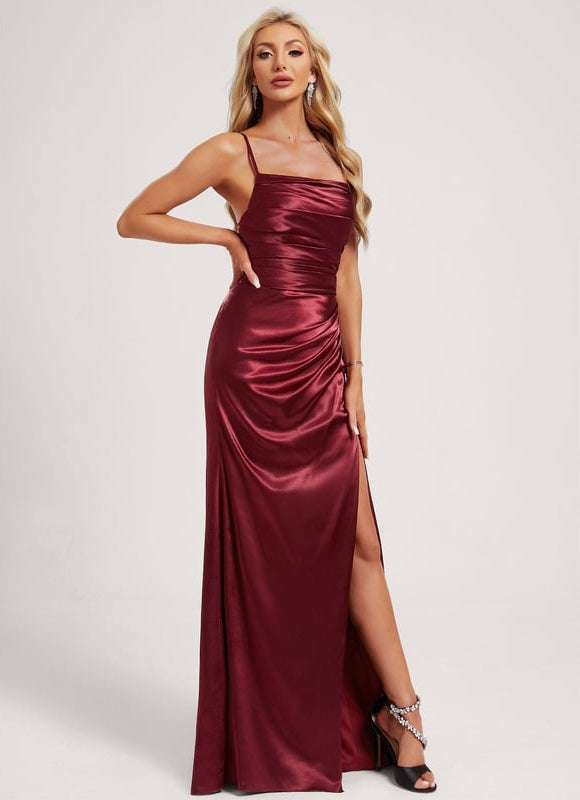 Robe Chic Satinée Longue - gallery 2