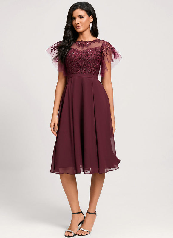 Robe Chic Bourgogne Enchantée - gallery 2