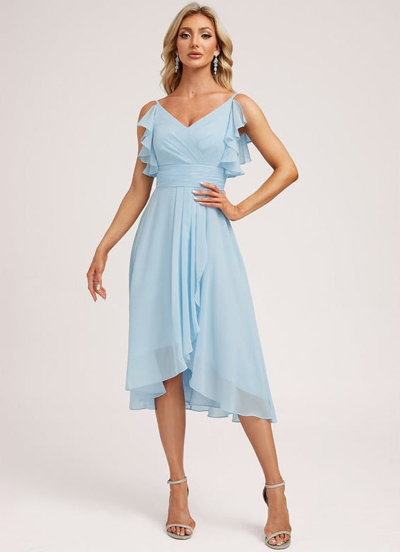 Robe Chic Fluide Bleu Nuit - gallery 2