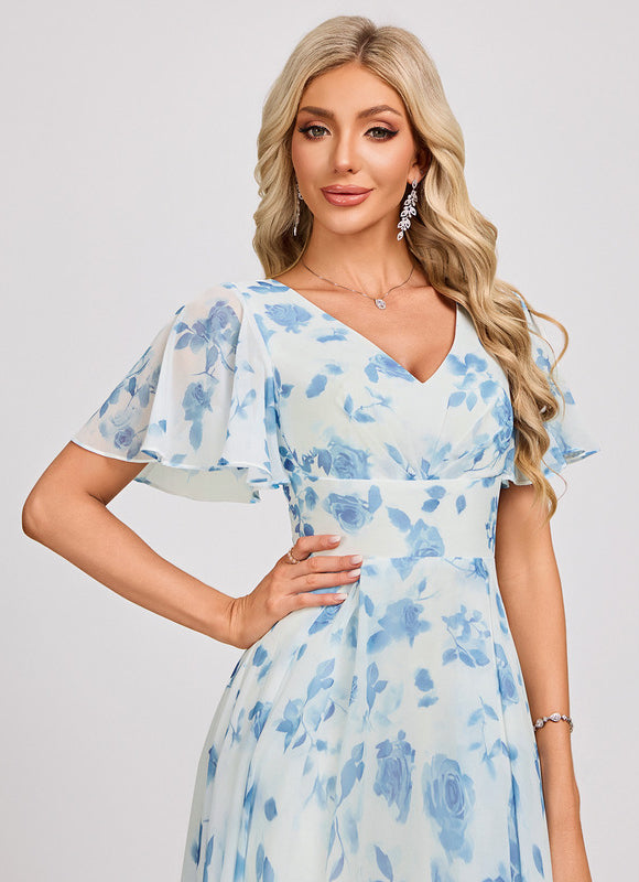 Robe Chic Fluide Bleu Nuit - gallery 4