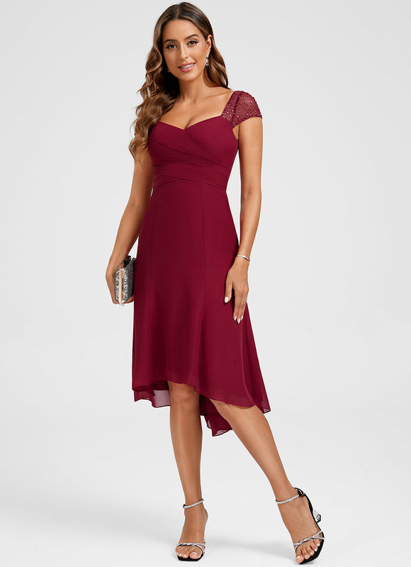 Robe Chic Bordeaux Légère - gallery 3