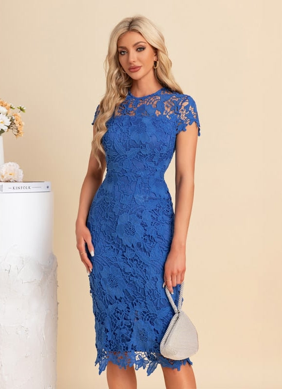 Robe Chic Dentelle Azur - gallery 4