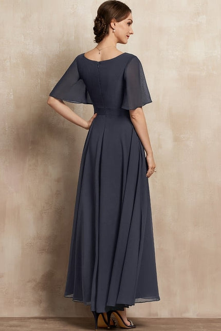 Robe Chic Longue Charbon Flottante - gallery 4