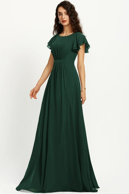 Robe Chic Mousseline Drapée - gallery 7
