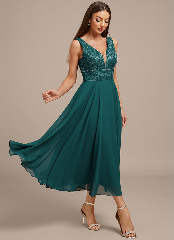Robe Chic Émeraude Fluide - gallery 5