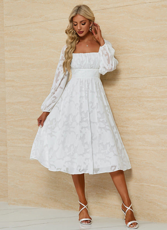 Robe Chic Blanche Aérée