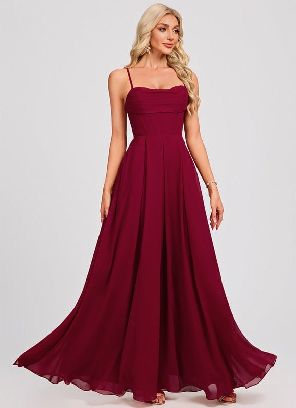 Robe Chic Bordeaux Flottante - gallery 4
