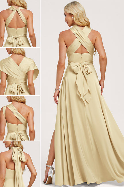 Robe Chic Satin Sable - gallery 1