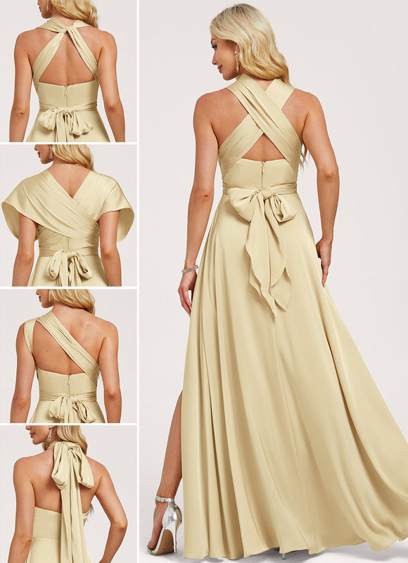 Robe Chic Satin Sable - gallery 1