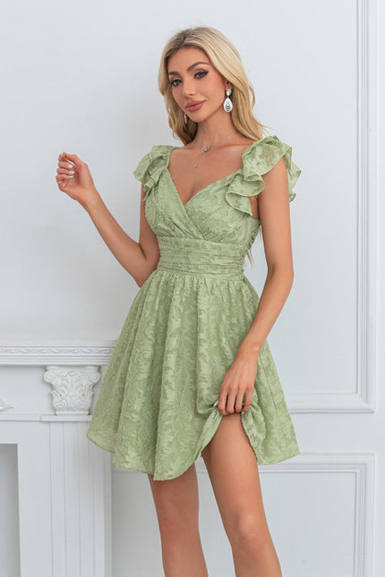 Robe Chic Flore Verte - gallery 4
