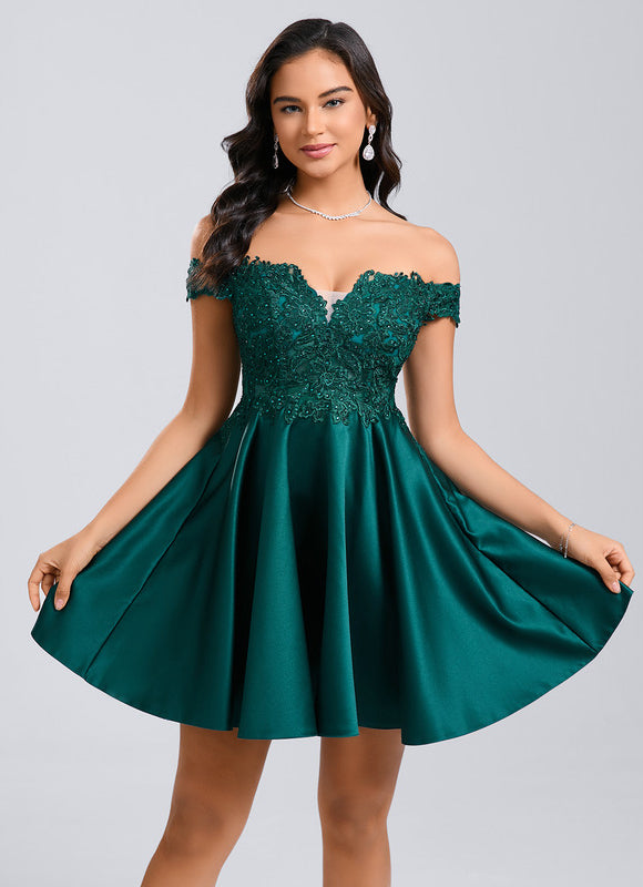Robe Chic Émeraude Festive