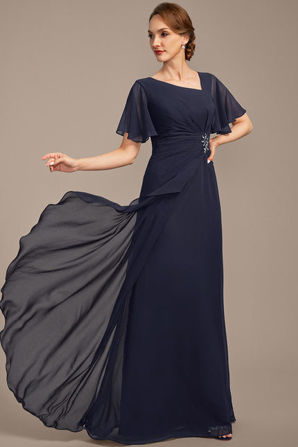 Robe Chic Mousseline Céleste - gallery 4
