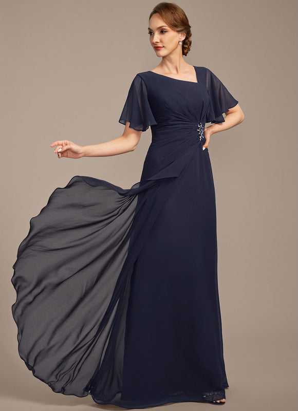 Robe Chic Mousseline Céleste - gallery 4