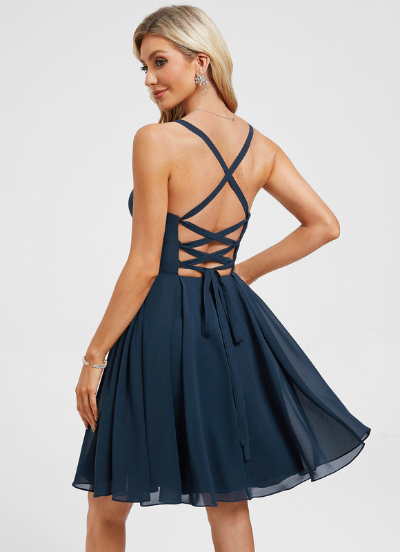 Robe Chic Courte Plissée - gallery 1