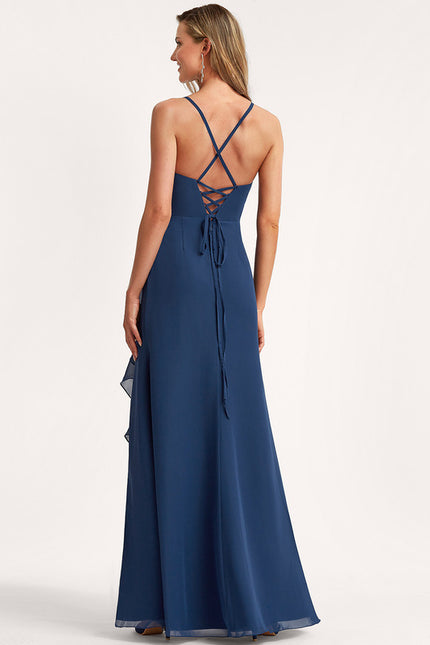 Robe Chic Longue Verte Raffinée - gallery 4