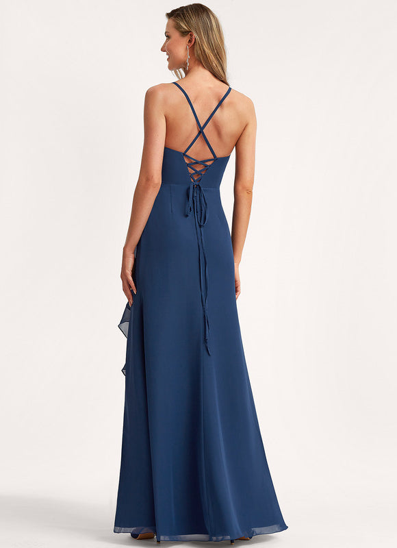 Robe Chic Longue Verte Raffinée - gallery 4