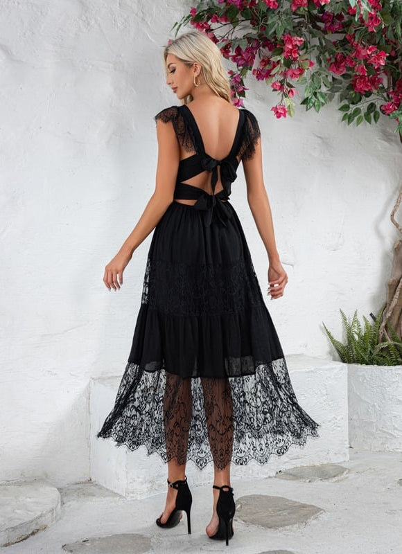 Robe Chic Noire Dentelle - gallery 4