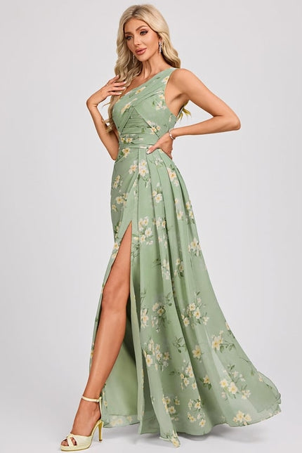 Robe Chic Asymétrique Beige - gallery 1