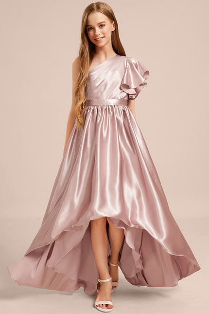Robe Chic Satin Rose Clair - gallery 3