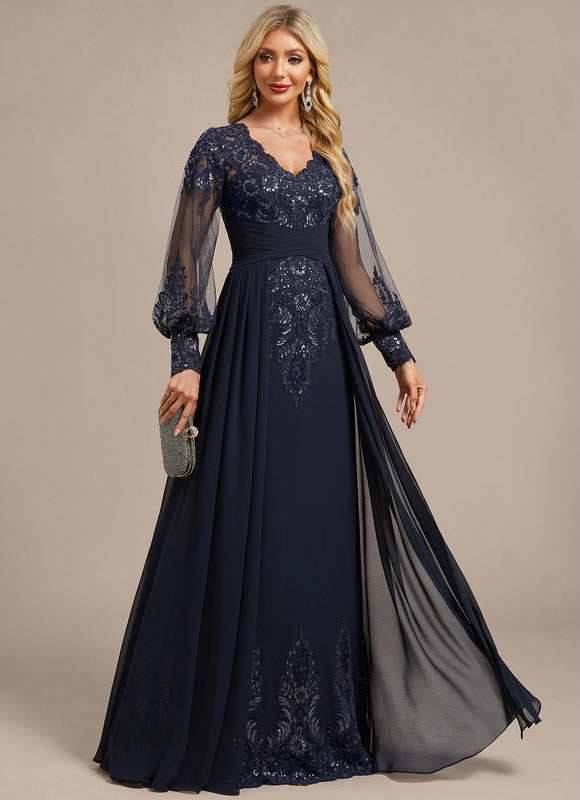 Robe De Soirée Chic Bleu - gallery 4
