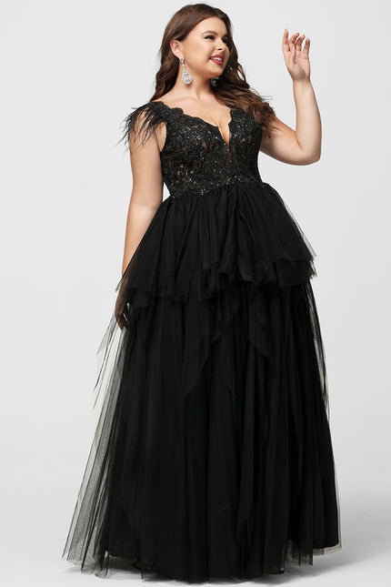 Robe De Soirée Longue Chic Noire - gallery 5