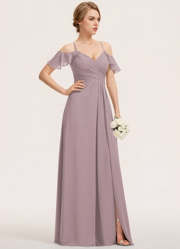 Robe Chic Chiffon Sable - gallery 6