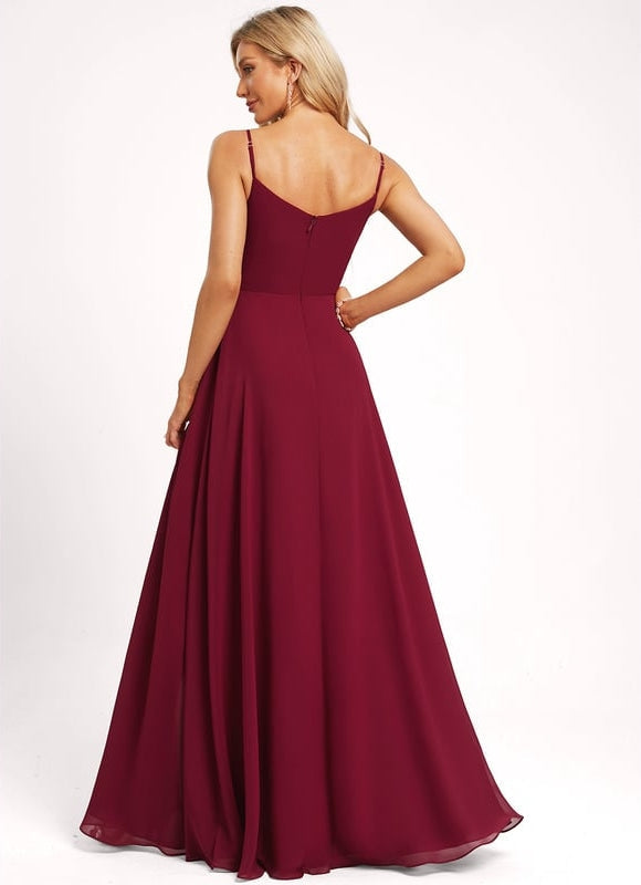Robe Chic Épurée Bordeaux - gallery 2