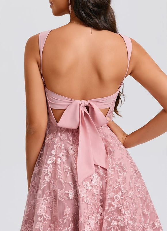 Robe Chic Rose Brodée - gallery 7