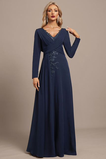 Robe Chic Marine Plissée - gallery 4