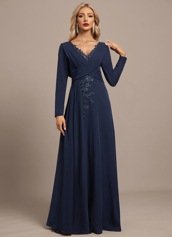 Robe Chic Marine Plissée - gallery 4