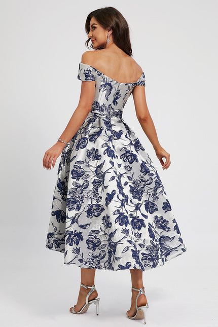 Robe Chic Fleur Satinée Élégante - gallery 5