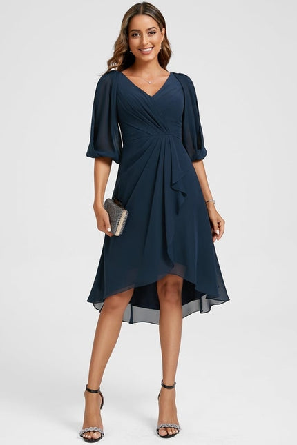 Robe Chic Asymétrique Vaporeuse - gallery 1