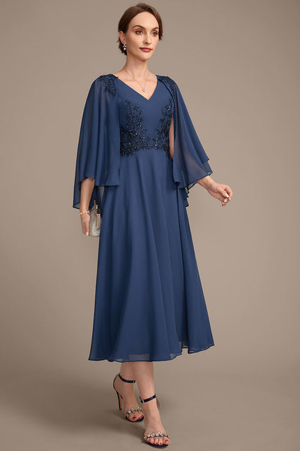 Robe Chic Aérienne Marine - gallery 5