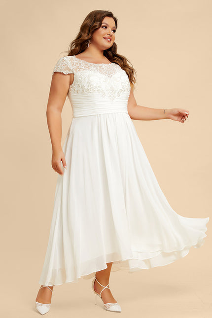 Robe En Lin Blanc Chic - gallery 8