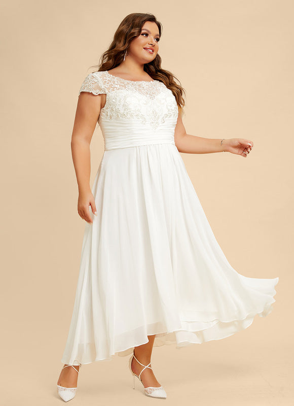 Robe En Lin Blanc Chic - gallery 8