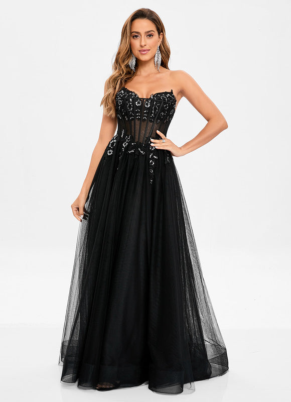 Robe Chic Tulle Poudrée - gallery 2