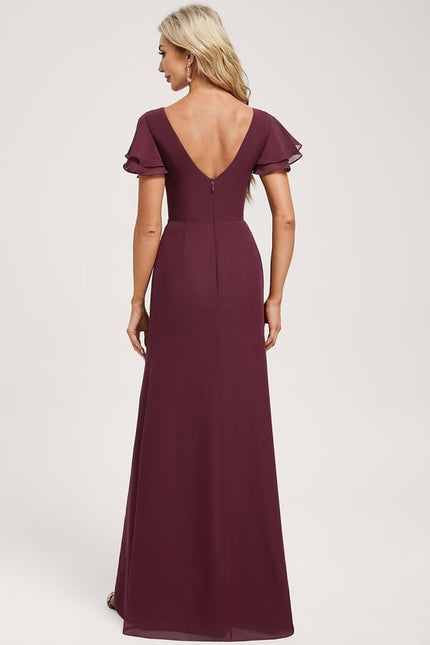 Robe Chic Flottante Bordeaux - gallery 4