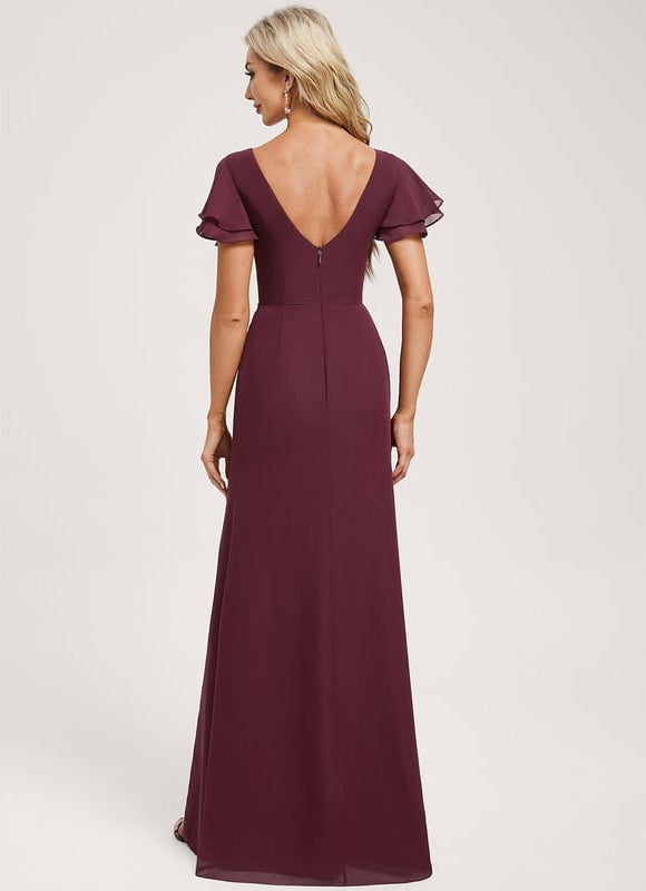 Robe Chic Flottante Bordeaux - gallery 4