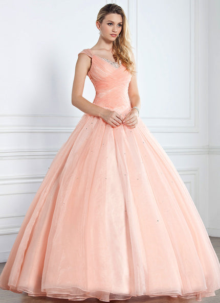 Robe Chic Rêve Pêche Satiné
