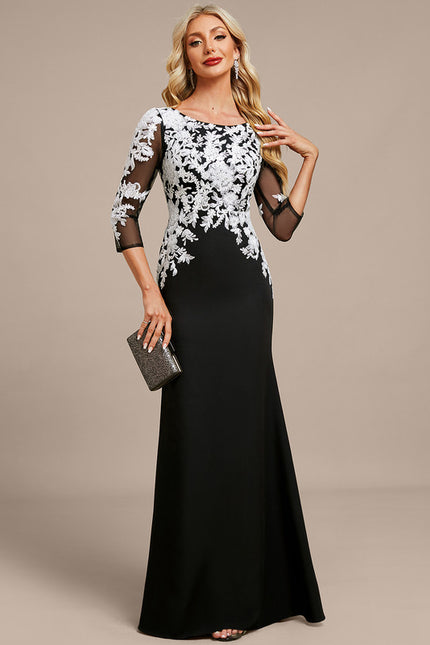 Robe Blanche Et Noire Chic - gallery 2