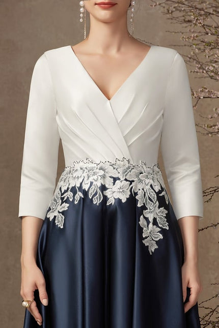 Robe Chic Élégance Bicolore - gallery 5