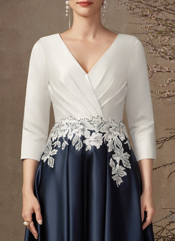 Robe Chic Élégance Bicolore - gallery 5