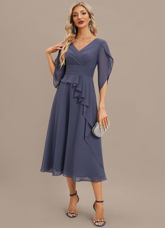 Robe Chic Émeraude Flottante - gallery 1