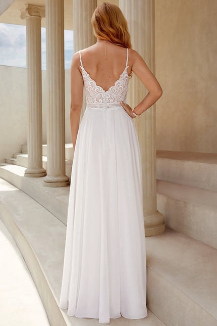 Robe Blanche Plage Chic - gallery 1