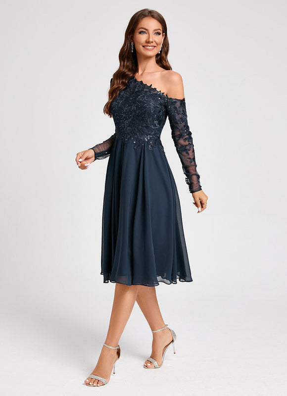 Robe Chic Chic Asymétrique Céleste - gallery 4