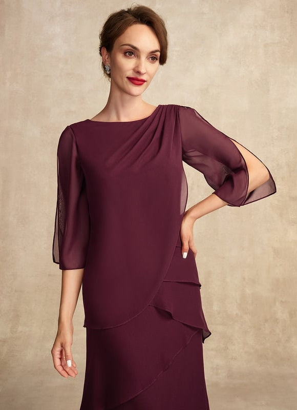 Robe Chic Mousseline Améthyste - gallery 3