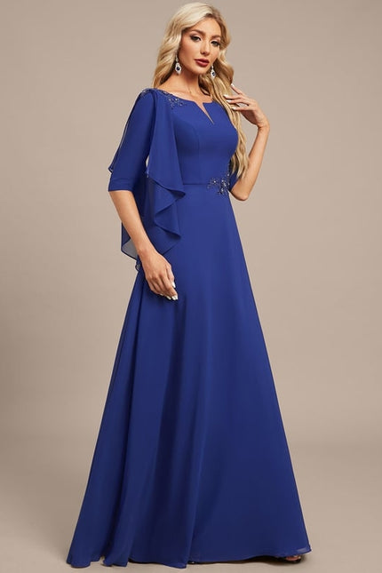 Robe Chic Bleue Flottante - gallery 5